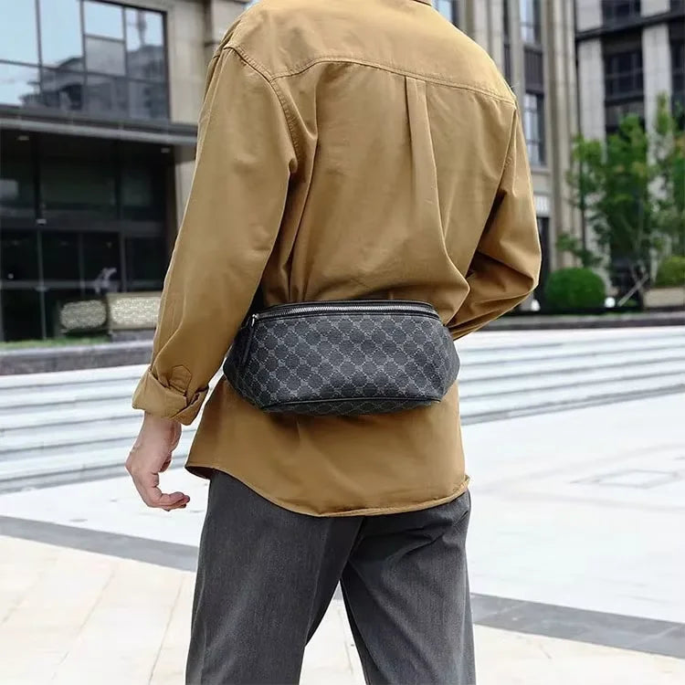 Favorable Price Printed Bags for Men Genuine Leather Men's Waterproof Cross-body Bag Men's Chest Bags Designer
