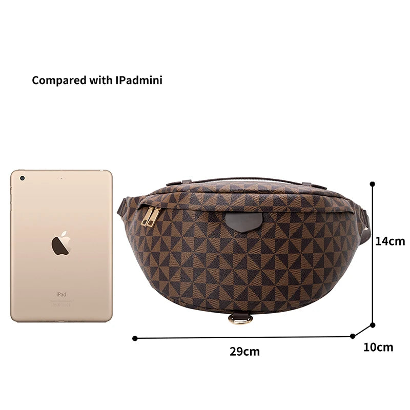 Custom Pocket Waterproof PU Cross-body Bag Anti-theft Shoulder Strap Bag Multi-functional Short Trip Messenger Chest Bag