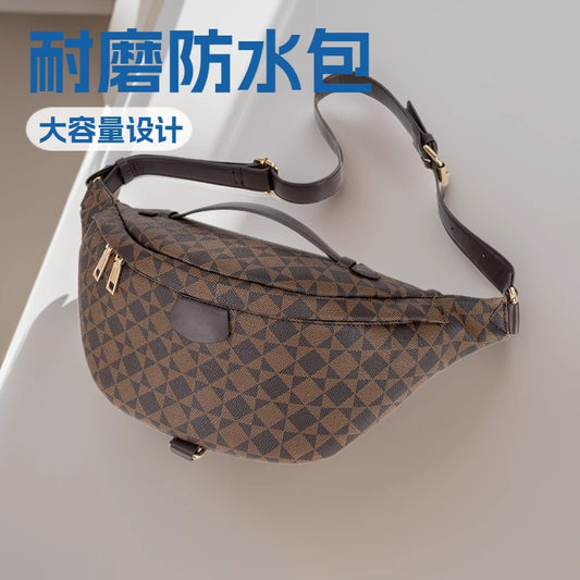 Wear-Resistant Waist Bag for Construction Site Work for Men and Women 2025 Spring and Summer New European and American Casual Versatile Trendy Big-Name Outdoor Chest Bag