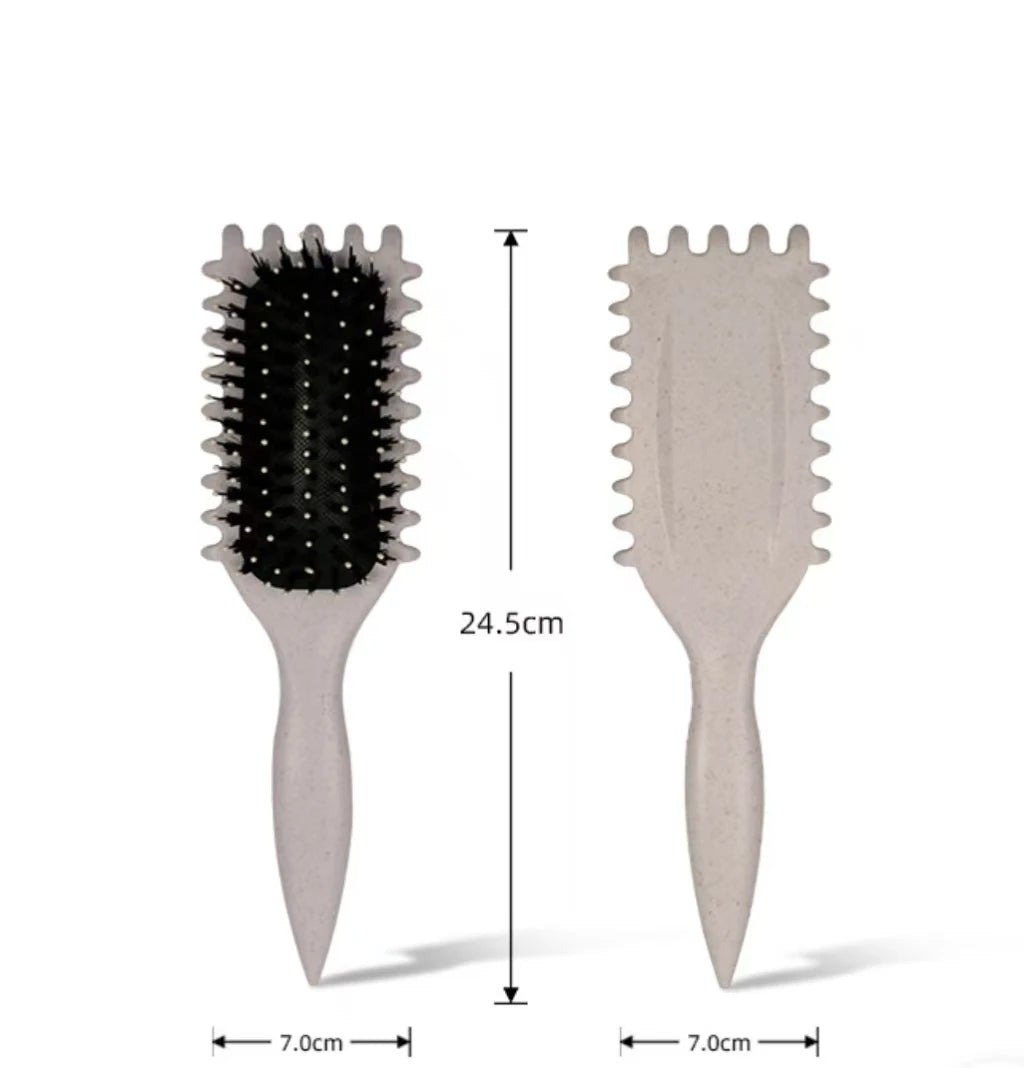 Salon Styling Curly Hair Styling Brush Curl Hair Brush for Combing and Shaping Men's and Women's Curls Reduce Pulling Tools