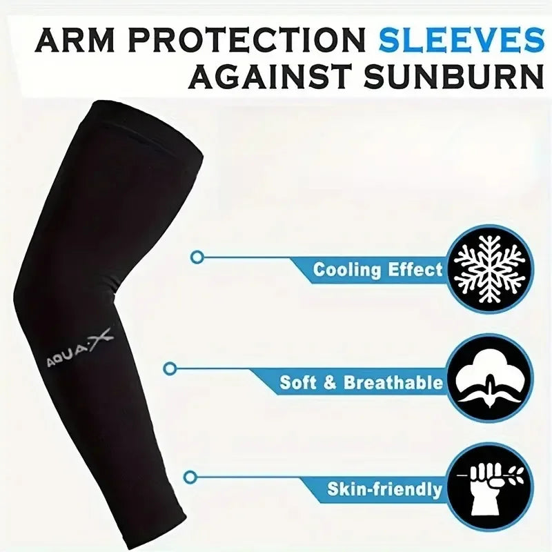 3Pairs Breathable Sun Protection Sleeves - Breathable & UV Protective Gear for Outdoor Adventures，Sports, Driving