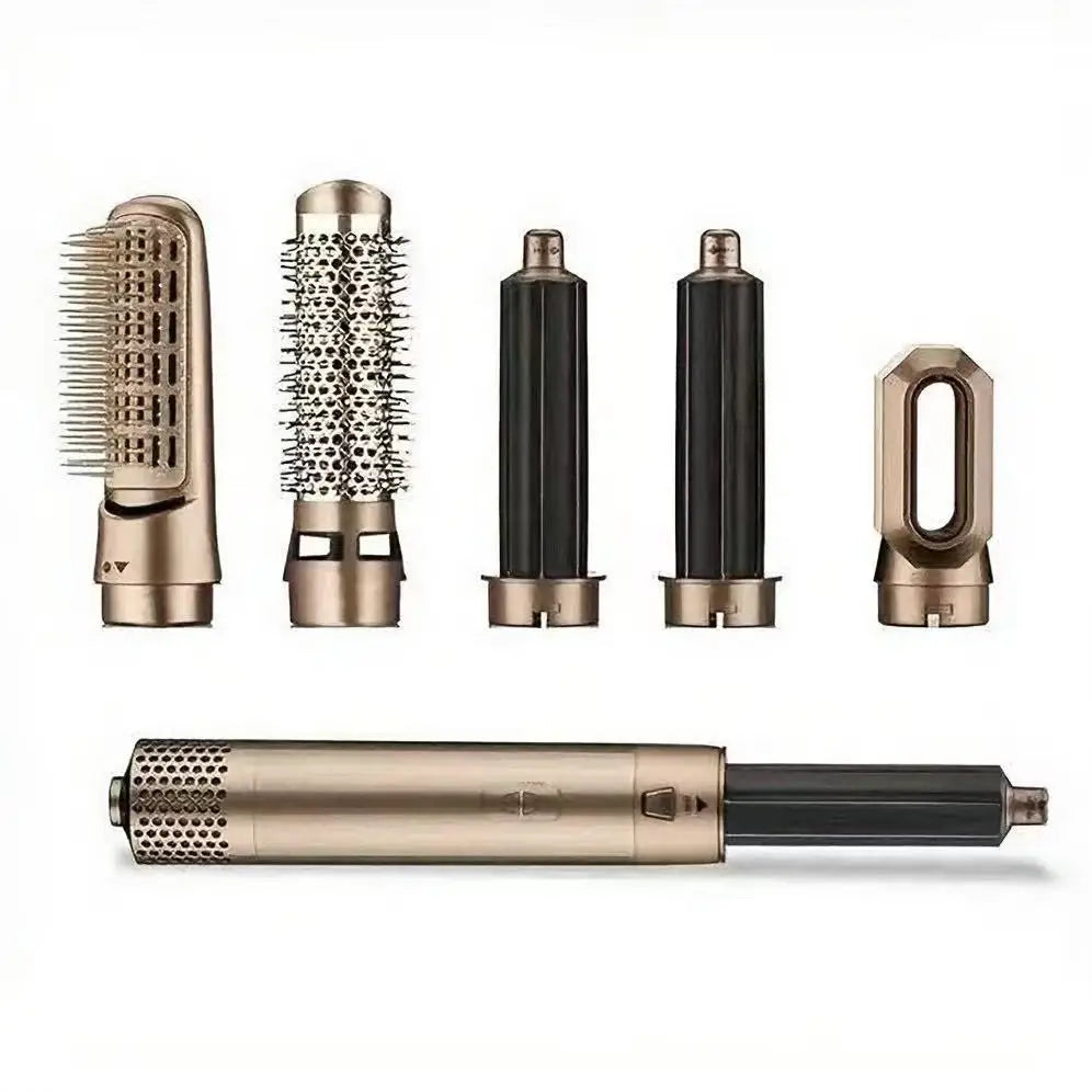 Hairdresser 5-in-1 Hair Clip Curler Hot Air Comb Automatic Curling Comb Straight Hair Comb, Hair Dryer Holiday Gift
