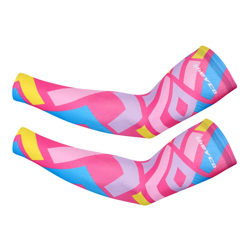 1Pair Breathable Quick Dry mangas para brazo solar uv Basketball Elbow Pad Fitness Armguards Sports Cycling Arm Warmers  mangas
