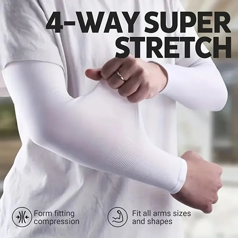 3Pairs Breathable Sun Protection Sleeves - Breathable & UV Protective Gear for Outdoor Adventures，Sports, Driving