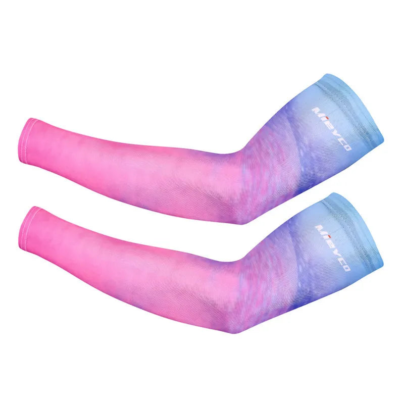 1Pair Breathable Quick Dry mangas para brazo solar uv Basketball Elbow Pad Fitness Armguards Sports Cycling Arm Warmers  mangas