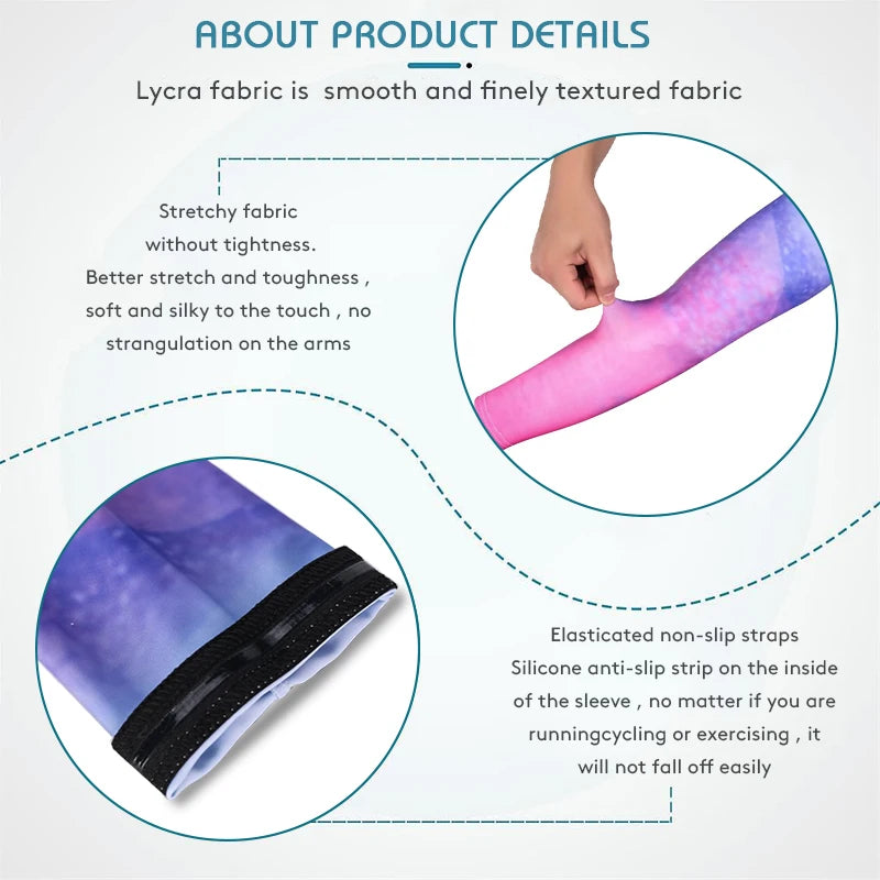 1Pair Breathable Quick Dry mangas para brazo solar uv Basketball Elbow Pad Fitness Armguards Sports Cycling Arm Warmers  mangas