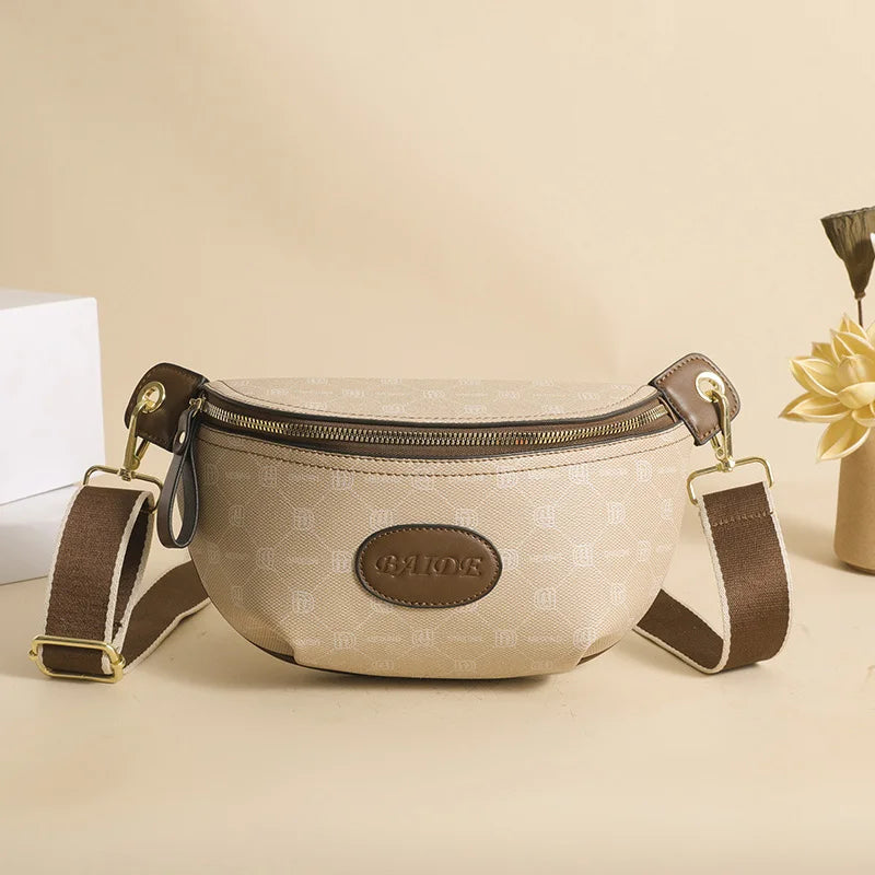 Classic Design Female Belt Bag High-quality Leather Fanny Pack Purses Ladies Waist Bag Fashion Shoulder Crossbody Chest Bags