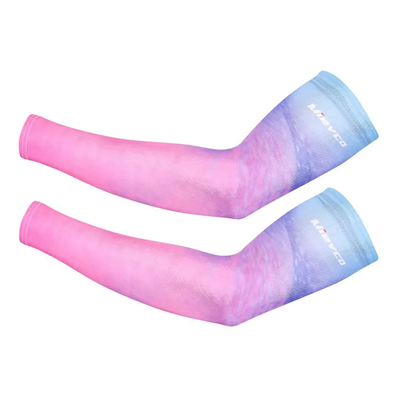 1Pair Breathable Quick Dry mangas para brazo solar uv Basketball Elbow Pad Fitness Armguards Sports Cycling Arm Warmers  mangas