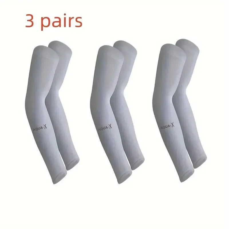 3Pairs Breathable Sun Protection Sleeves - Breathable & UV Protective Gear for Outdoor Adventures，Sports, Driving