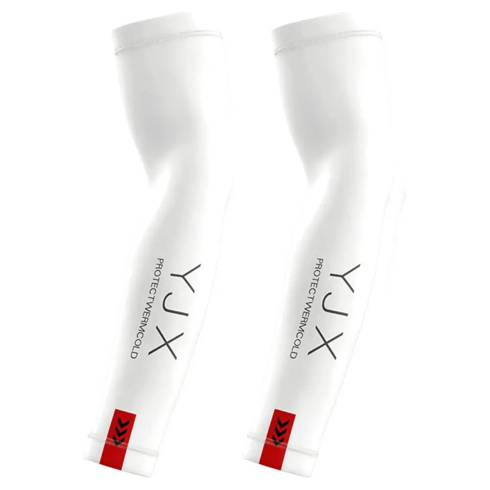 Ice Silk Cooling Arm Sleeves UPF 50+ Sun Protection Thermal Regulating Fibers Breathable for Cycling Hiking Motorcycle