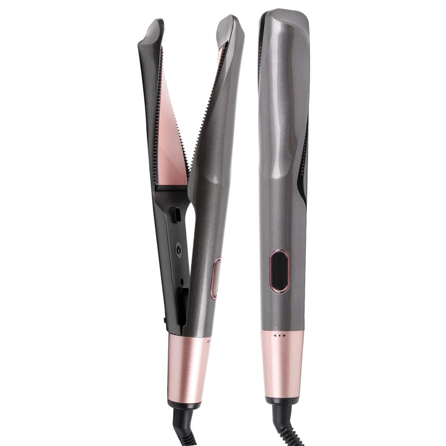 Hair Straightener And Curler 2 in 1 Ceramic Tourmaline Twist Straightening Curling Hair Styling Flat Iron Tool Dual Voltage