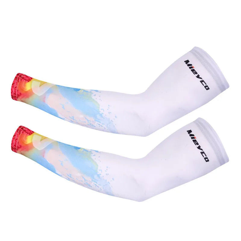 1Pair Breathable Quick Dry mangas para brazo solar uv Basketball Elbow Pad Fitness Armguards Sports Cycling Arm Warmers  mangas