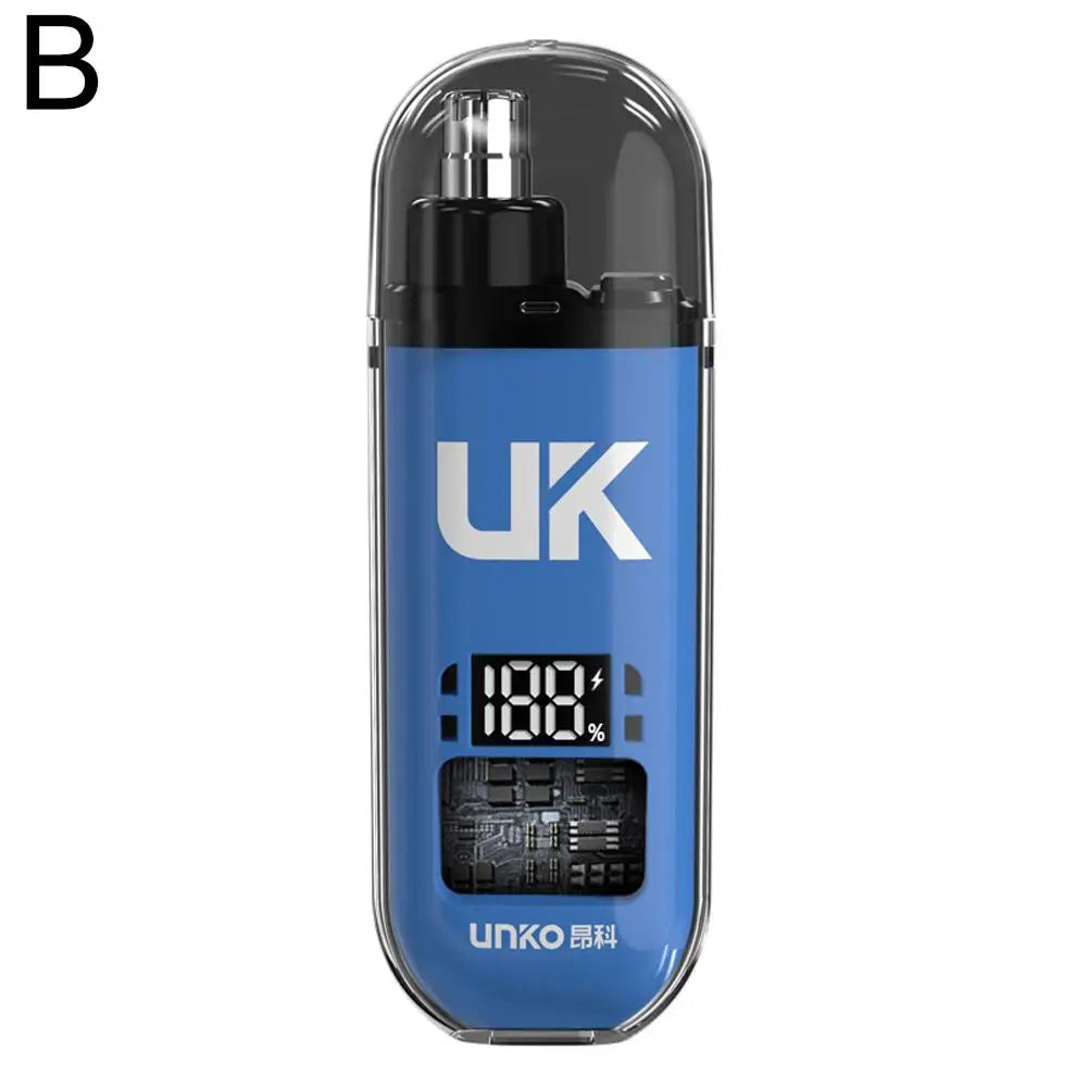 Smart Digital Display Nose Hair Trimmer for Men USB Rechargeable Painless Ear Nose Hair Clipper IPX5 Waterproof Grooming Kit
