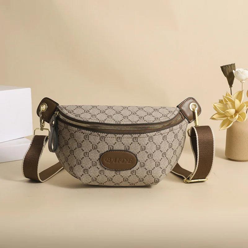 Classic Design Female Belt Bag High-quality Leather Fanny Pack Purses Ladies Waist Bag Fashion Shoulder Crossbody Chest Bags