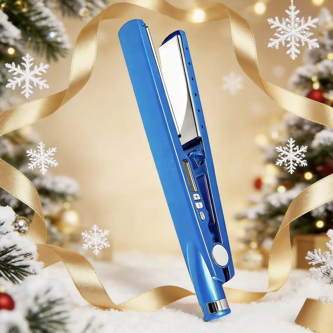 Hair straightener, professional straightening and curling in one device, fast heating hair styling tool