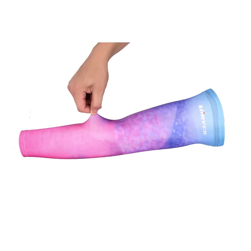 1Pair Breathable Quick Dry mangas para brazo solar uv Basketball Elbow Pad Fitness Armguards Sports Cycling Arm Warmers  mangas