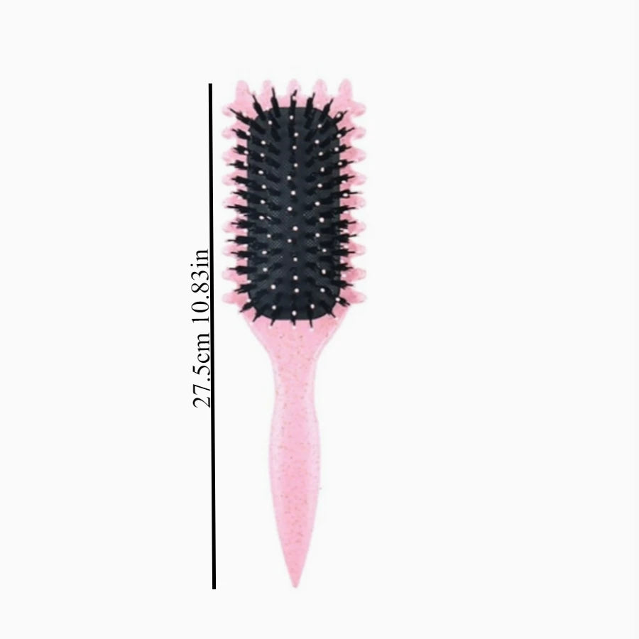 Salon Styling Curly Hair Styling Brush Curl Hair Brush for Combing and Shaping Men's and Women's Curls Reduce Pulling Tools