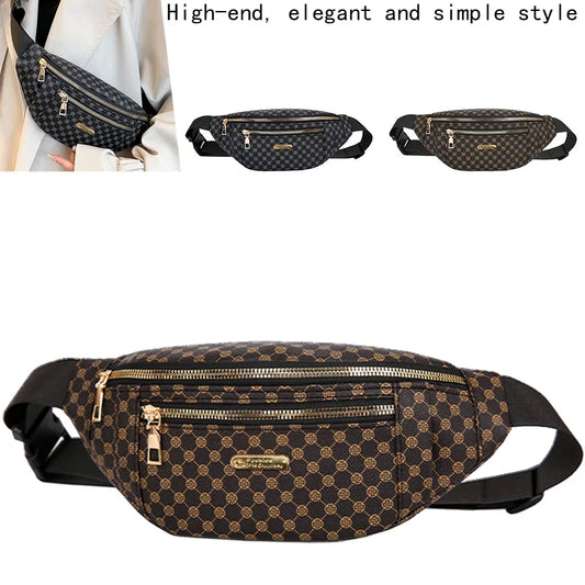 Practical Versatile Patterned Waist Bag Multi-Color Adjustable-Strap Lightweight for Daily Use Casual Functional Stylish Bag