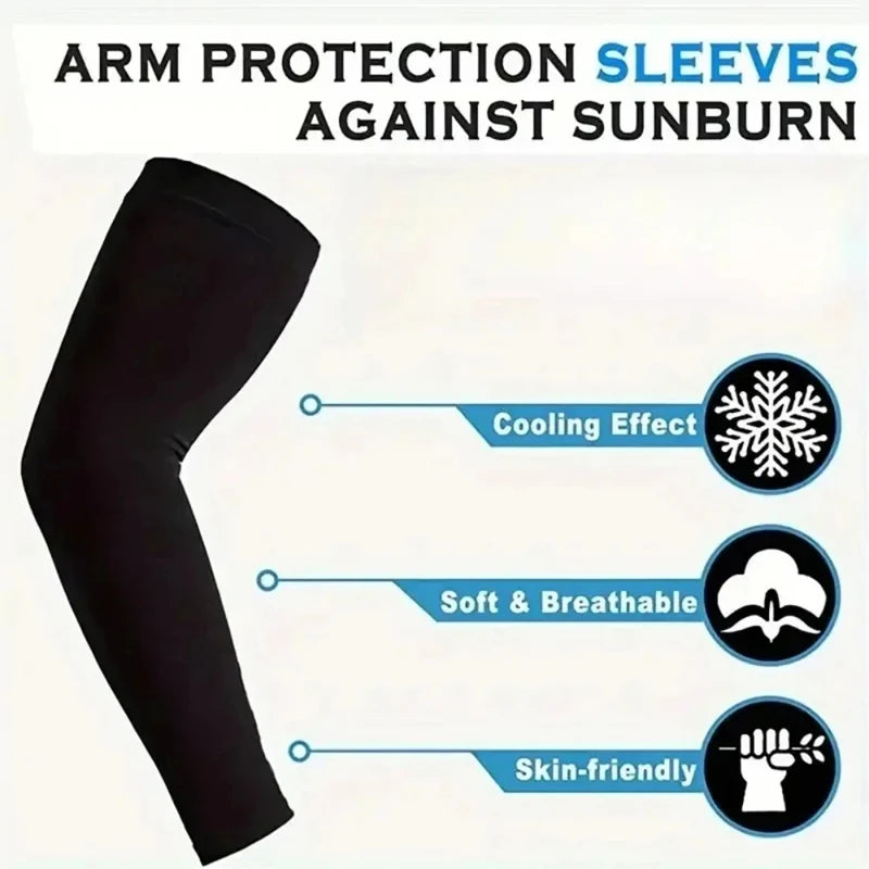 3 Pairs Summer UV Arm Sun Sleeves Sun Protection Sleeves Protective Gear Breathable Outdoor Adventures Hiking Summer Activities